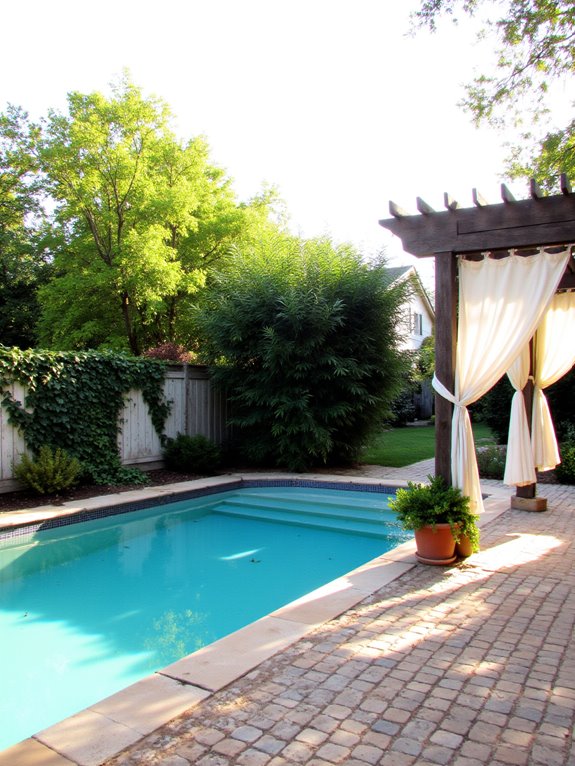 20 Smart Inground Pool Privacy Ideas For Peaceful Yards private retreat for relaxation