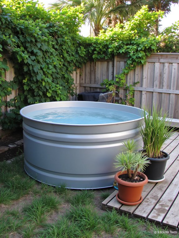 22 Modern Stock Tank Pool Setup Ideas For A Clean Aesthetic regular cleaning and maintenance