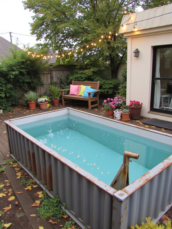 24 Clever Container Pool Ideas That Reinvent Your Outdoor Space repurposed container pool ideas