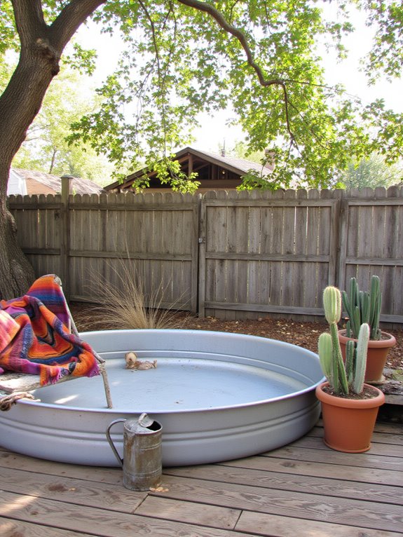 19 Cozy Cowboy Pool Ideas That Bring Cool Western Style Home repurposed stock tanks pool