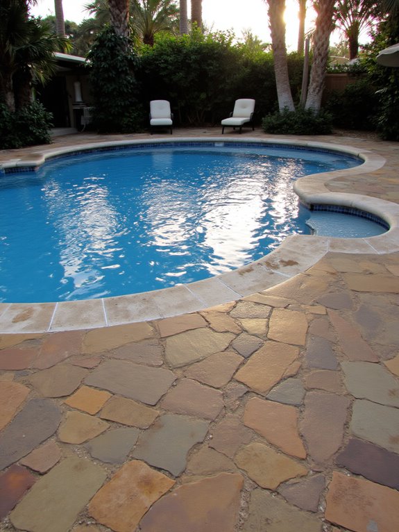 24 Polished Inground Pool Deck Ideas With Pavers For A Finished Look resort style pool deck design