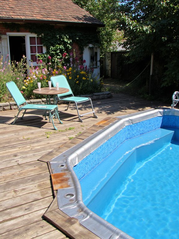 18 Bright Tin Pool Ideas That Add Fun Retro Character rustic charm and practicality
