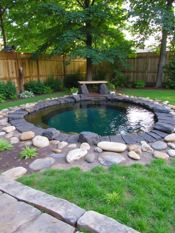 21 Creative Stock Pond Pool Ideas For Nature Loving Yards rustic stock pond construction