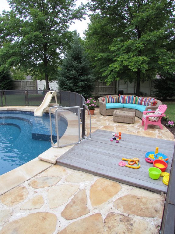 25 Impressive Inground Pool Patio Ideas That Upgrade Your Space safe and enjoyable pool