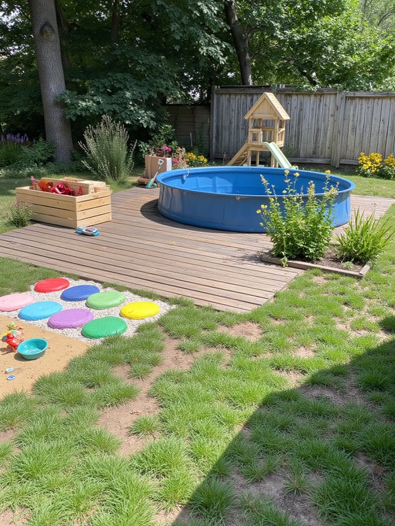 23 Beautiful Stock Tank Pool Landscaping Ideas For Instant Charm safe and fun play zone