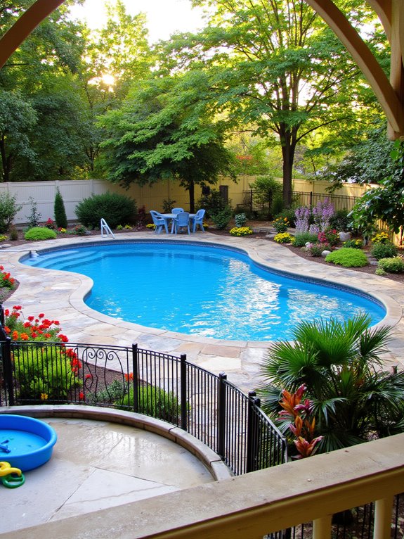 22 Gorgeous Inground Pool Landscaping That Transforms Any Yard safe fun engaging pool design