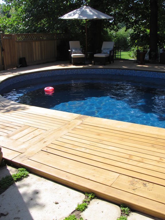 24 Creative Inground Pool Deck Ideas For Easy Backyard Upgrades safe fun kids splash zones