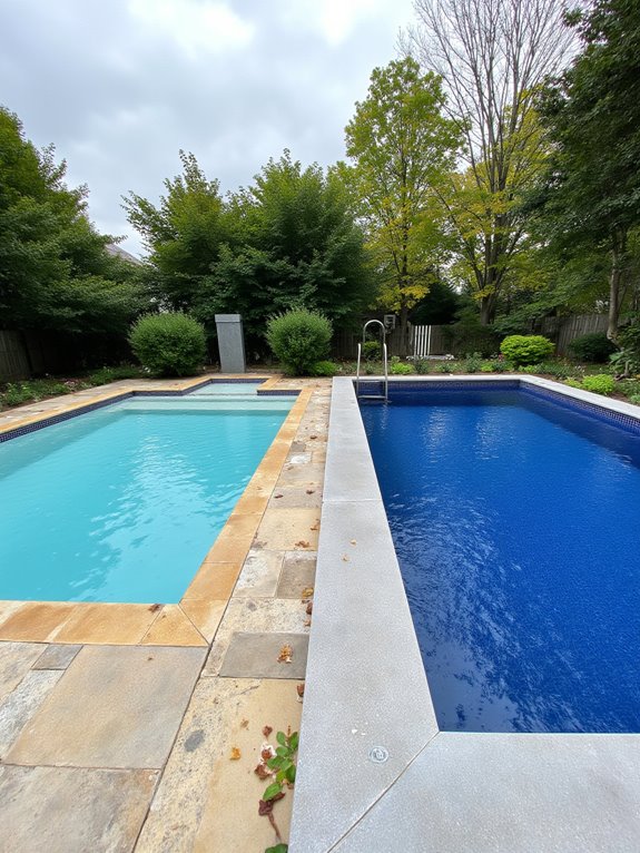 23 Modern Inground Pool Ideas For Crisp Outdoor Style saltwater vs chlorine pools