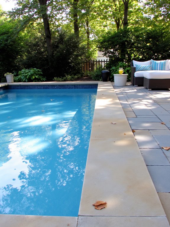 21 Unique Inground Pool Coping Ideas That Refresh Your Space seamless modern pool finish