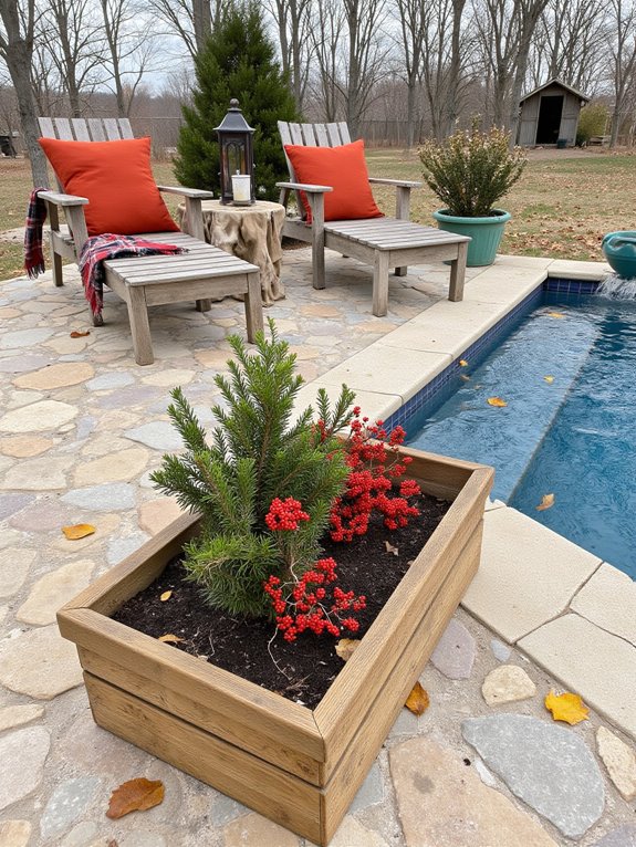 25 Impressive Inground Pool Patio Ideas That Upgrade Your Space seasonal patio decor refresh