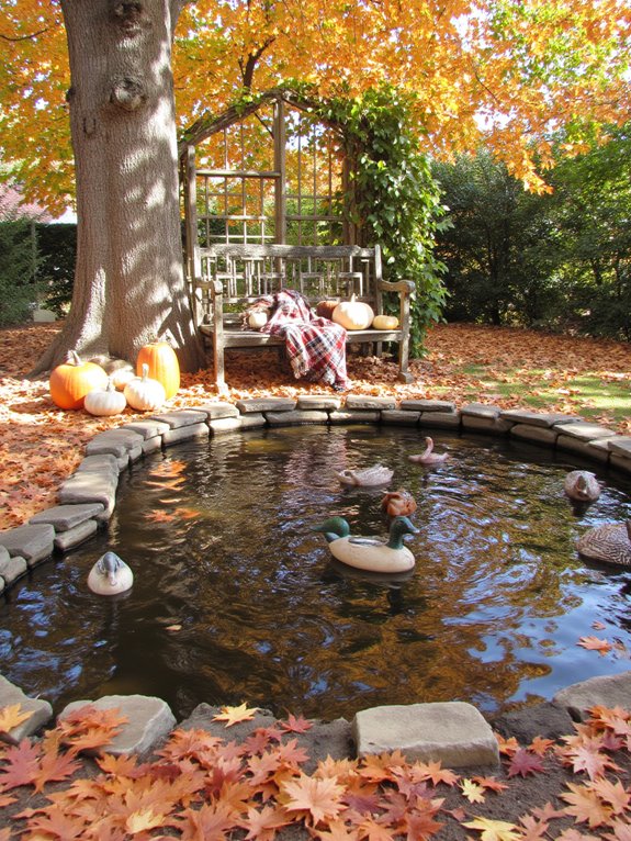 21 Creative Stock Pond Pool Ideas For Nature Loving Yards seasonal pond decoration ideas