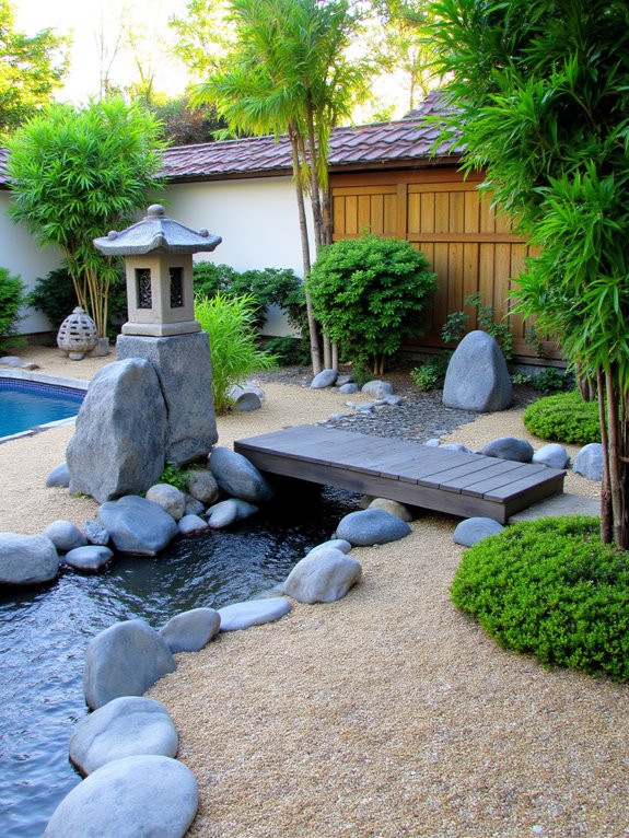 22 Gorgeous Inground Pool Landscaping That Transforms Any Yard serene poolside zen garden