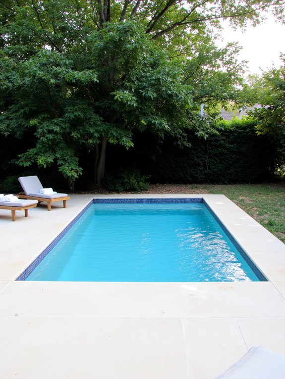 20 Cool Inground Pool Ideas For A Relaxed Backyard Atmosphere sleek minimalist pool deck