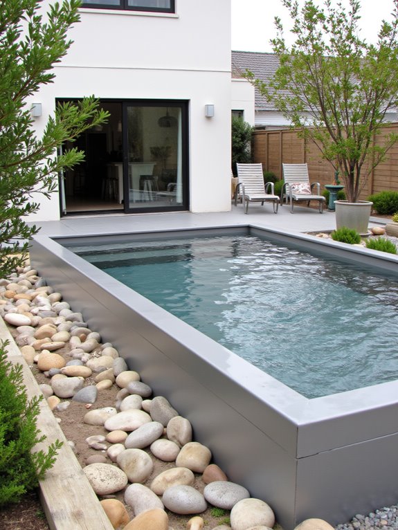 21 Beautiful Tank Swimming Pool Ideas That Look Surprisingly Elegant sleek minimalist pool designs