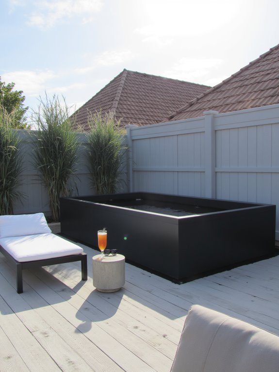 21 Unique Mini Stock Tank Pool Ideas Packed With Personality sleek modern minimalist pool