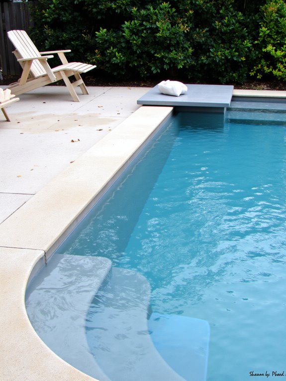 24 Beautiful Inground Pool Ideas With Tanning Ledges For Sun Lovers sleek simple elegant pools