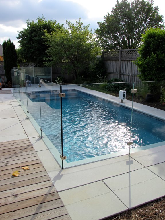 25 Practical Inground Pool Fence Ideas For Safe Stylish Spaces smart technology for pool safety