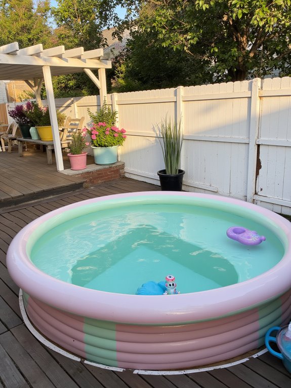 20 Elevated Stock Tank Pool Liner Ideas That Look Professional soft pastel poolside vibes