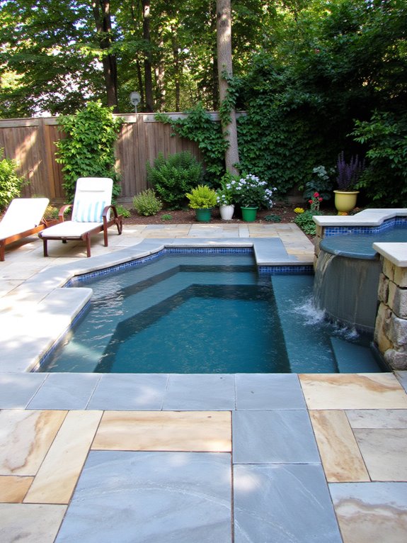 20 Smart Inground Pool Ideas For Small Yards spa and pool integration