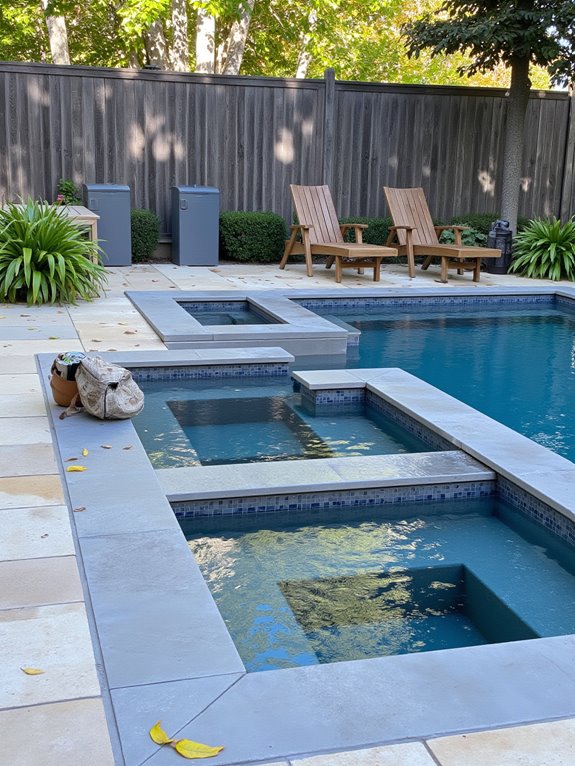 23 Modern Inground Pool Ideas For Crisp Outdoor Style spa enhanced pool relaxation experience