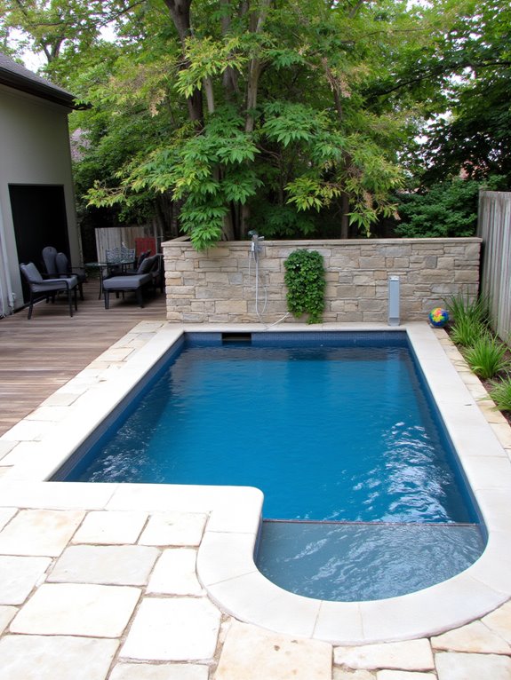 20 Smart Inground Pool Ideas For Small Yards space saving pool accessories