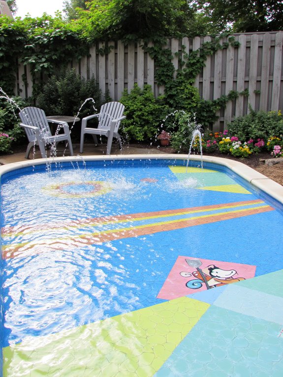23 Brilliant Inground Pool Ideas That Look Amazing On A Budget splash pad budget friendly fun