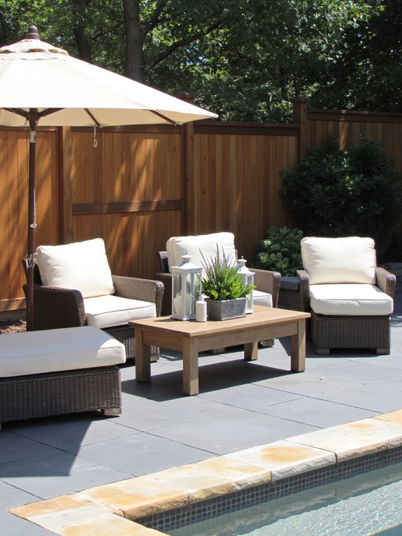 19 Modern Backyard Inground Pool Ideas For Fresh Outdoor Appeal stylish and comfortable loungers