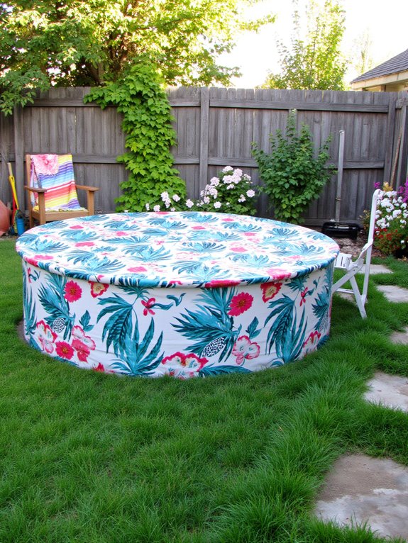 18 Chic Stock Tank Pool Cover Ideas For A Clean Setup stylish canvas pool covers