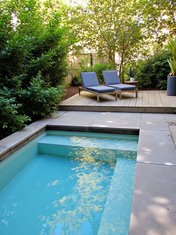23 Modern Inground Pool Ideas For Crisp Outdoor Style stylish compact outdoor retreat