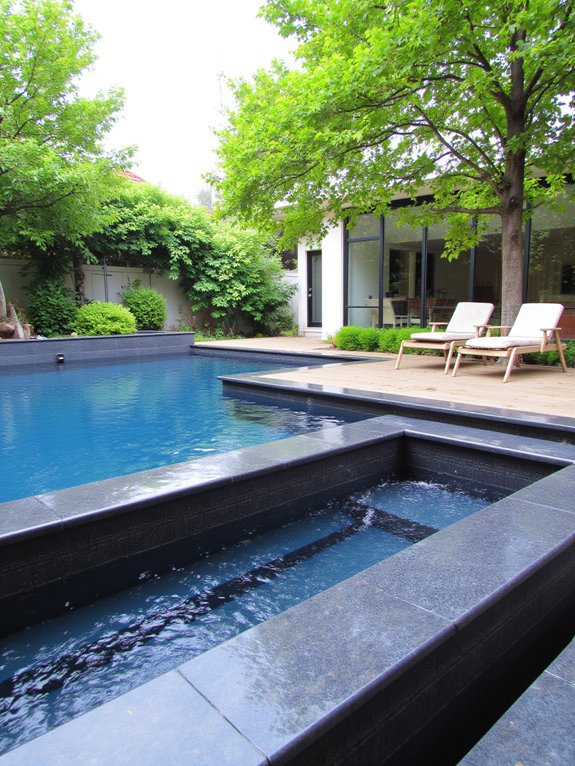 23 Creative Inground Pool Ideas You’ll Wish You Tried Sooner stylish geometric pool elegance