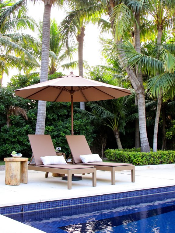 23 Elegant Outdoor Inground Pool Ideas For A Resort Vibe stylish minimalist poolside lounging
