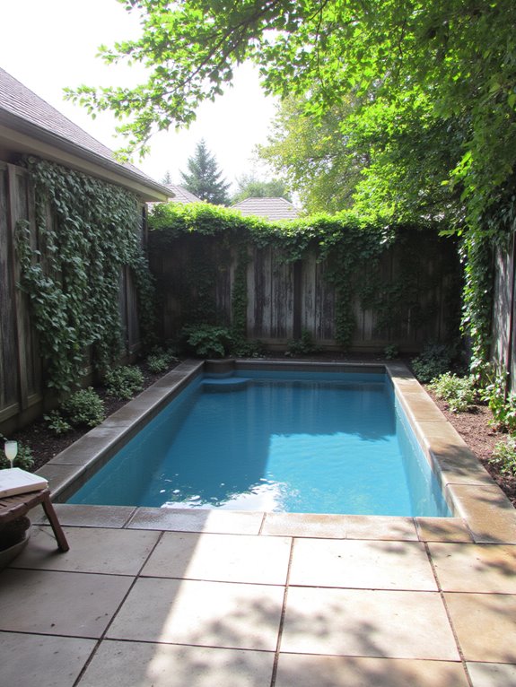 20 Cool Inground Pool Ideas For A Relaxed Backyard Atmosphere stylish privacy screens enhance tranquility