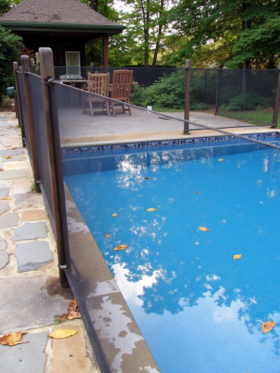 25 Practical Inground Pool Fence Ideas For Safe Stylish Spaces stylish safe mesh fences