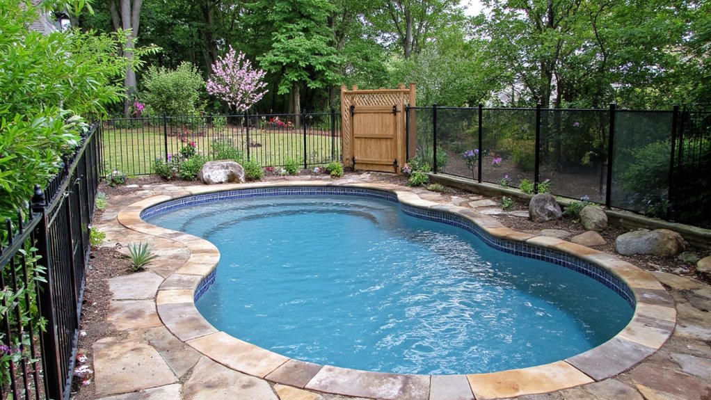 25 Practical Inground Pool Fence Ideas For Safe Stylish Spaces stylish safety for pools