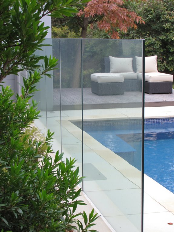 25 Practical Inground Pool Fence Ideas For Safe Stylish Spaces stylish safety with transparency