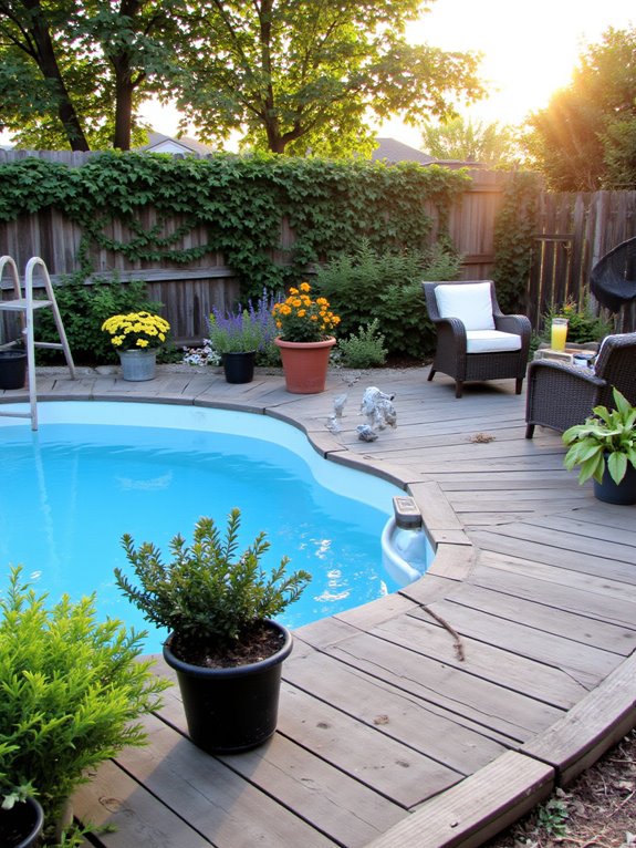 22 Family Friendly Stock Tank Pool Ideas That Everyone Will Love stylish stock tank pool decking