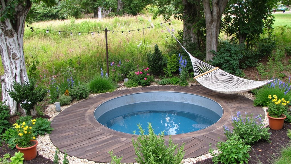 25 Upgraded Stock Tank Pool Ideas For A Big Style Boost stylish stock tank pool upgrades