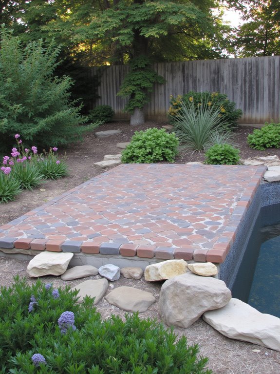 18 Chic Stock Tank Pool Cover Ideas For A Clean Setup stylish stone and brick covers