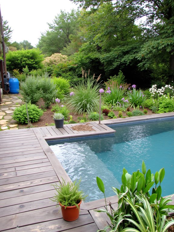20 Stylish Backyard Inground Pool Landscaping Ideas For Instant Charm sustainable backyard landscaping ideas