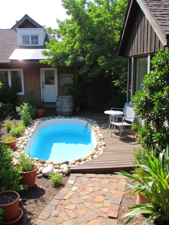 21 Unique Mini Stock Tank Pool Ideas Packed With Personality sustainable pool features enhance experience