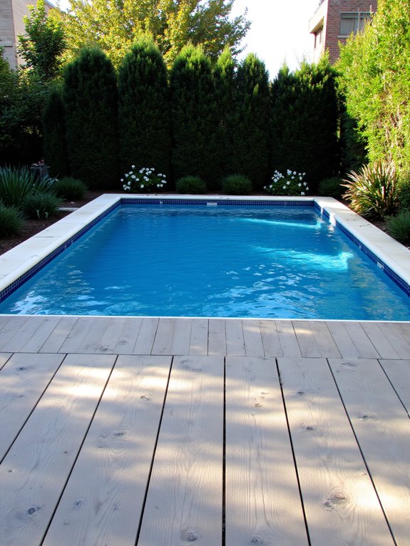 20 Smart Inground Pool Privacy Ideas For Peaceful Yards tall hedges for privacy