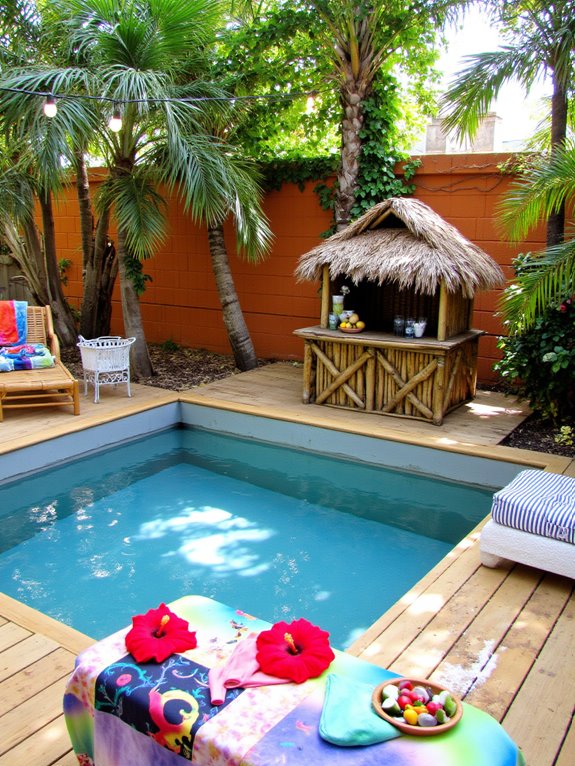 22 Family Friendly Stock Tank Pool Ideas That Everyone Will Love themed decor for pools