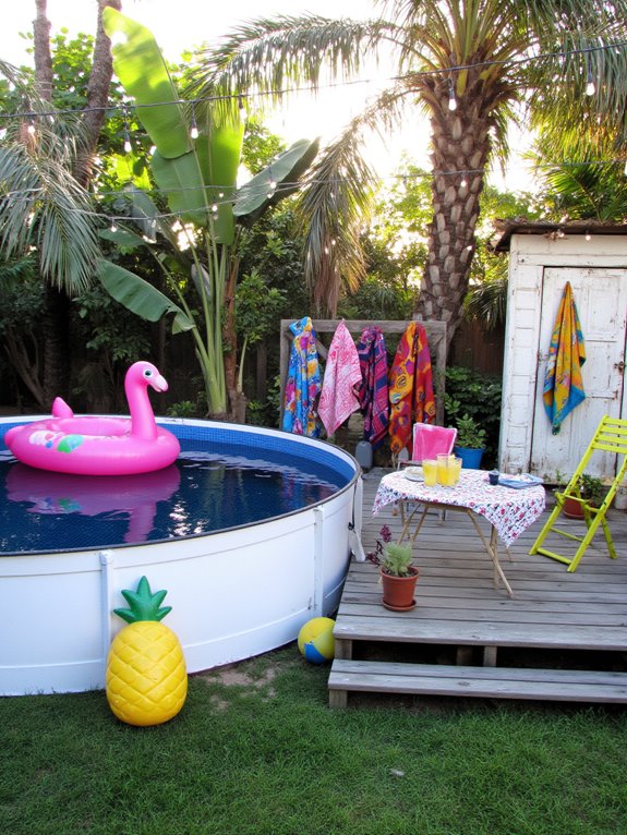 21 Gorgeous DIY Stock Tank Pool Ideas For Warm Summer Days themed stock tank pools