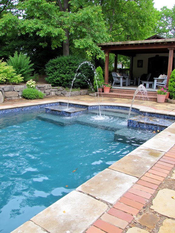 23 Brilliant Inground Pool Ideas That Look Amazing On A Budget transformative pool fountain features