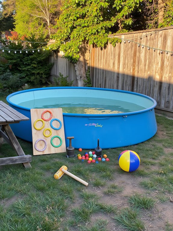 18 Bright Tin Pool Ideas That Add Fun Retro Character unique poolside summer games