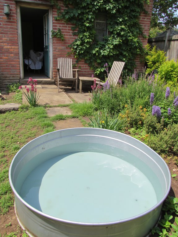 18 Bright Tin Pool Ideas That Add Fun Retro Character upcycled vintage tin pools