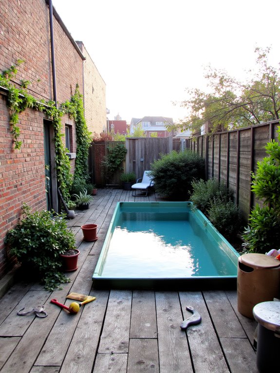 24 Clever Container Pool Ideas That Reinvent Your Outdoor Space urban oasis with container pools