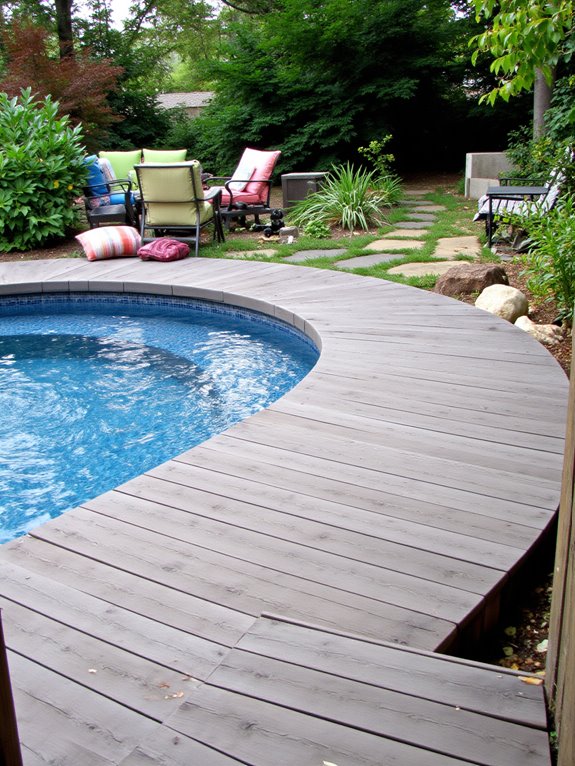 22 Creative Freeform Inground Pool Ideas For Natural Flow versatile floating deck spaces