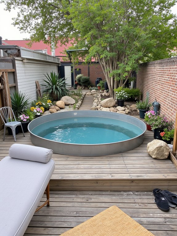 19 Clever Metal Tank Pool Ideas For A Polished Outdoor Look versatile metal tank pools