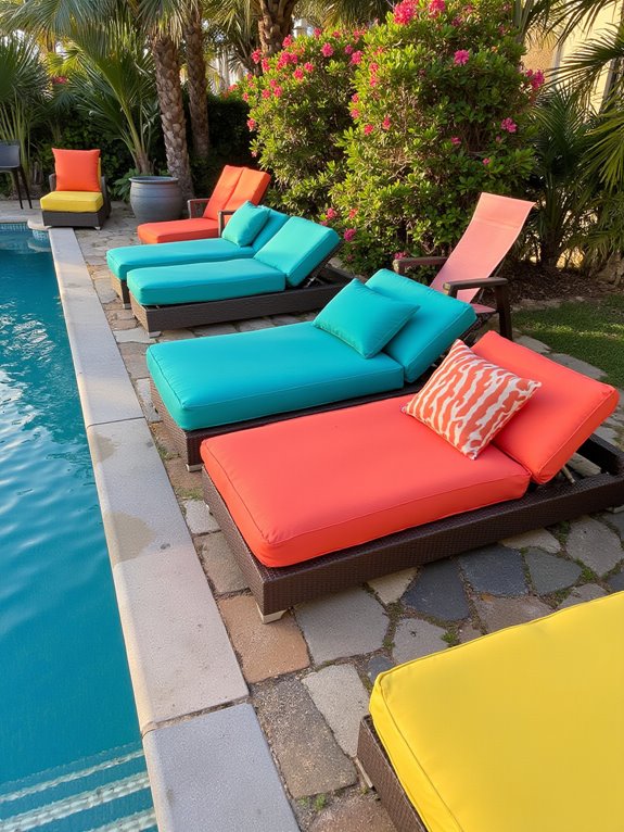 25 Impressive Inground Pool Patio Ideas That Upgrade Your Space vibrant poolside relaxation oasis
